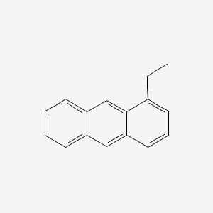 molecular formula C16H14 B13127236 1-Ethylanthracene CAS No. 41637-86-9