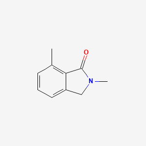 molecular formula C10H11NO B13127243 2,7-Dimethylisoindolin-1-one 