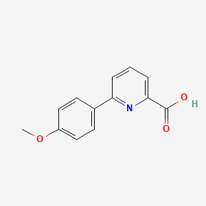molecular formula C13H11NO3 B1312726 6-(4-甲氧苯基)吡啶-2-甲酸 CAS No. 86696-70-0
