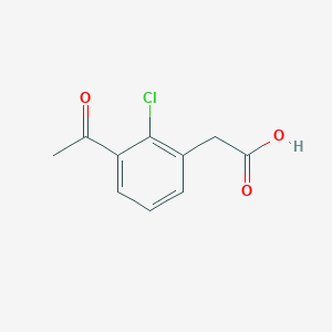 2-(3-Acetyl-2-chlorophenyl)aceticacid