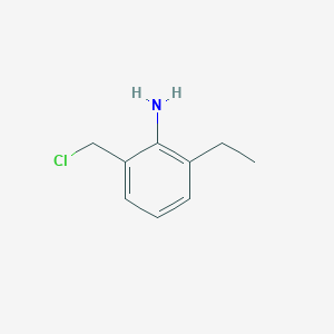 molecular formula C9H12ClN B13127275 2-(Chloromethyl)-6-ethylaniline CAS No. 88301-87-5