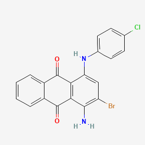 1-Amino-2-bromo-4-(4-chloroanilino)anthracene-9,10-dione