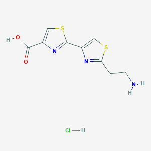 2-[2-(2-Aminoethyl)-1,3-thiazol-4-yl]-1,3-thiazole-4-carboxylic acid;hydrochloride