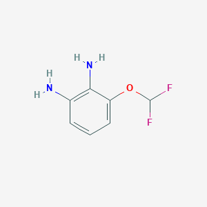 molecular formula C7H8F2N2O B13127332 3-(Difluoromethoxy)benzene-1,2-diamine 