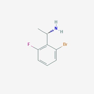 molecular formula C8H9BrFN B13127340 (S)-1-(2-bromo-6-fluorophenyl)ethanamine 