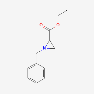 molecular formula C12H15NO2 B1312735 1-苄基氮丙啶-2-羧酸乙酯 CAS No. 34943-06-1
