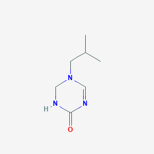 molecular formula C7H13N3O B13127359 5-Isobutyl-5,6-dihydro-1,3,5-triazin-2(1H)-one 