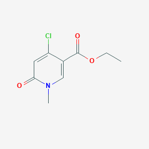 molecular formula C9H10ClNO3 B1312736 乙酸4-氯-1-甲基-6-氧代-1,6-二氢吡啶-3-羧酸乙酯 CAS No. 821791-58-6