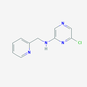 molecular formula C10H9ClN4 B1312737 6-氯-N-(2-吡啶基甲基)-2-吡嗪胺 CAS No. 874143-67-6