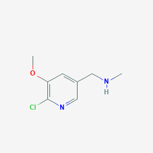 1-(6-Chloro-5-methoxypyridin-3-yl)-N-methylmethanamine