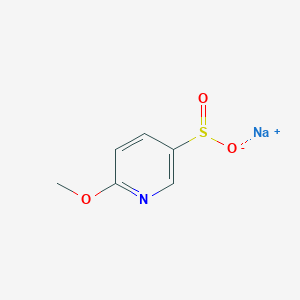 molecular formula C6H6NNaO3S B13127403 Sodium 6-methoxypyridine-3-sulfinate 