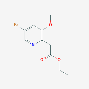 ethyl 2-(5-bromo-3-methoxypyridin-2-yl)acetate