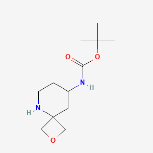 molecular formula C12H22N2O3 B13127418 tert-Butyl (2-oxa-5-azaspiro[3.5]nonan-8-yl)carbamate 