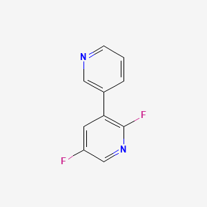 molecular formula C10H6F2N2 B13127431 2,5-Difluoro-3,3'-bipyridine 