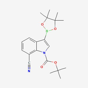 tert-Butyl 7-cyano-3-(4,4,5,5-tetramethyl-1,3,2-dioxaborolan-2-yl)-1H-indole-1-carboxylate