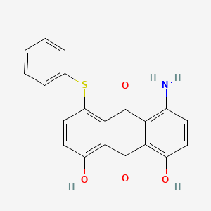 1-Amino-4,5-dihydroxy-8-(phenylsulfanyl)anthracene-9,10-dione