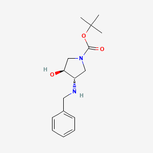 B1312748 tert-butyl (3S,4S)-3-(benzylamino)-4-hydroxypyrrolidine-1-carboxylate CAS No. 252574-03-1