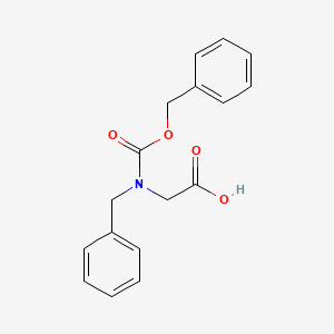 molecular formula C17H17NO4 B1312749 甘氨酸，N-[(苯甲氧基)羰基]-N-(苯甲基)- CAS No. 71922-59-3