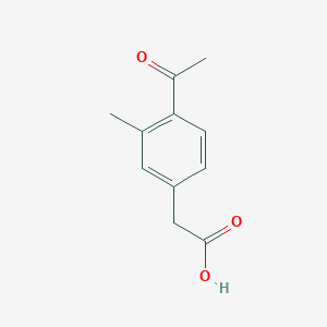 2-(4-Acetyl-3-methylphenyl)aceticacid