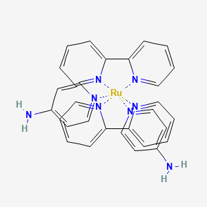 Pyridin-4-amine;2-pyridin-2-ylpyridine;ruthenium