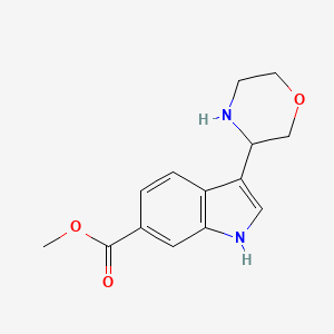 Methyl3-(morpholin-3-yl)-1H-indole-6-carboxylate