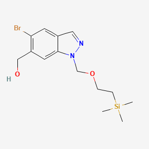 (5-Bromo-1-((2-(trimethylsilyl)ethoxy)methyl)-1H-indazol-6-yl)methanol