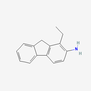 molecular formula C15H15N B13127537 1-Ethyl-2-aminofluorene CAS No. 389104-56-7