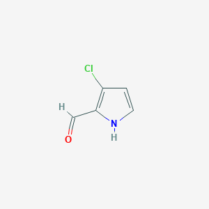 molecular formula C5H4ClNO B1312754 3-氯-1H-吡咯-2-甲醛 CAS No. 56164-42-2
