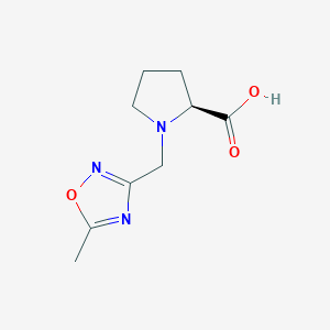 (S)-1-((5-Methyl-1,2,4-oxadiazol-3-yl)methyl)pyrrolidine-2-carboxylicacid