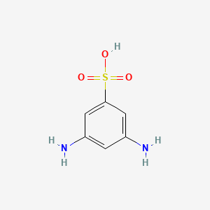 molecular formula C6H8N2O3S B13127581 3,5-diaminobenzenesulfonic Acid 