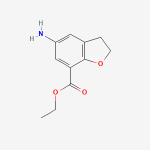 Ethyl 5-amino-2,3-dihydrobenzofuran-7-carboxylate