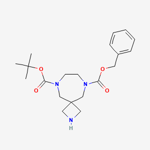 2,6,9-Triaza-spiro[3.6]decane-6,9-dicarboxylicacidbenzylestertert-butylester