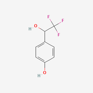 molecular formula C8H7F3O2 B1312761 4-(2,2,2-三氟-1-羟乙基)苯酚 CAS No. 246245-20-5