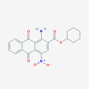 Cyclohexyl 1-amino-4-nitro-9,10-dioxo-9,10-dihydroanthracene-2-carboxylate