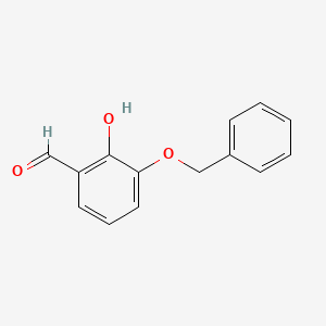 molecular formula C14H12O3 B1312766 3-苄氧基-2-羟基苯甲醛 CAS No. 86734-59-0