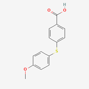 molecular formula C14H12O3S B1312769 4-(4-Methoxyphenylsulfanyl)benzoic acid CAS No. 252973-46-9