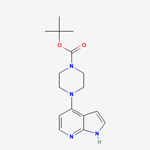 molecular formula C16H22N4O2 B1312774 叔丁基4-(1H-吡咯并[2,3-b]吡啶-4-基)哌嗪-1-羧酸酯 CAS No. 577768-59-3