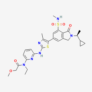 (S)-N-(6-((5-(2-(1-Cyclopropylethyl)-7-(N-methylsulfamoyl)-1-oxoisoindolin-5-yl)-4-methylthiazol-2-yl)amino)pyridin-2-yl)-N-ethyl-2-methoxyacetamide