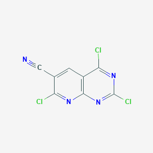 2,4,7-Trichloropyrido[2,3-d]pyrimidine-6-carbonitrile