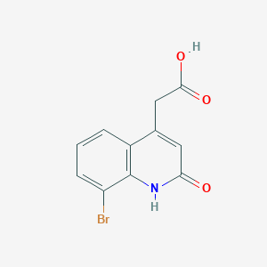 2-(8-Bromo-2-oxo-1,2-dihydroquinolin-4-yl)acetic acid