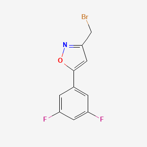 3-(Bromomethyl)-5-(3,5-difluorophenyl)isoxazole