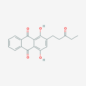 1,4-Dihydroxy-2-(3-oxopentyl)anthracene-9,10-dione