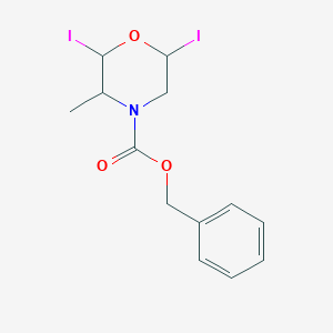 Benzyl2,6-diiodo-3-methylmorpholine-4-carboxylate