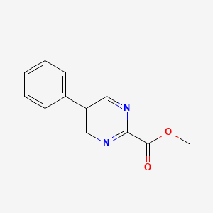 molecular formula C12H10N2O2 B13127815 Methyl 5-phenylpyrimidine-2-carboxylate 