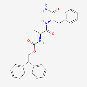 molecular formula C27H27N3O4 B13127834 Fmoc-Ala-Phe-NH2 