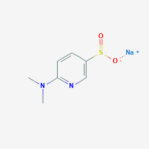 Sodium 6-(dimethylamino)pyridine-3-sulfinate