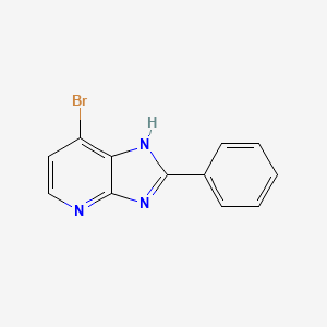 molecular formula C12H8BrN3 B13127891 7-Bromo-2-phenyl-3H-imidazo[4,5-b]pyridine 