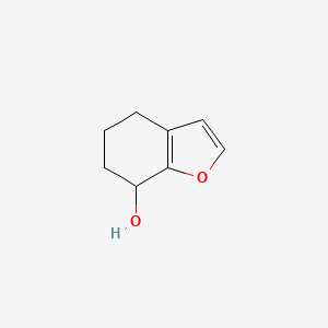 molecular formula C8H10O2 B13127919 4,5,6,7-Tetrahydrobenzofuran-7-ol 