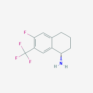 (S)-6-fluoro-7-(trifluoromethyl)-1,2,3,4-tetrahydronaphthalen-1-amine hydrochloride