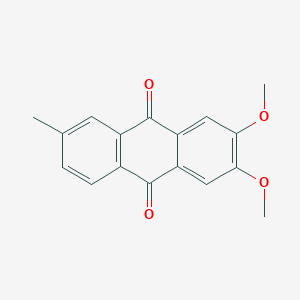 molecular formula C17H14O4 B13127940 9,10-Anthracenedione, 2,3-dimethoxy-6-methyl- CAS No. 105706-01-2